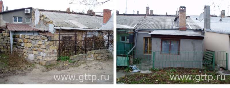 Одноэтажные постройки дома № 10 по Софиевской улице в Одессе, справа – квартира № 12, фото Галины Филимоновой. 