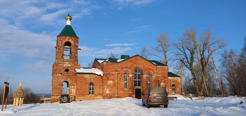 Восстановление храма в селе Чудь Навашинского городского округа в 2022 году.