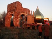 Возрождение Успенской церкви села Кологреева, фото предоставлено Протоиереем Алексием Весниным