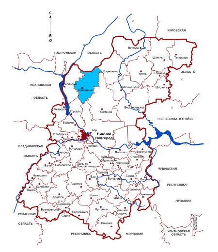 Карта осадков ковернино нижегородской