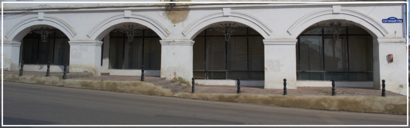 Здание биржи с ул. Гостиный ряд в Арзамасе, ул. Гостиный ряд, д. 27, фото Владимира Бакунина